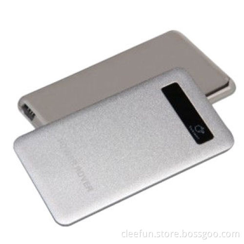 Super slim power bank, best quality with aluminum case, touchscreen, polymer battery, 4000mAh